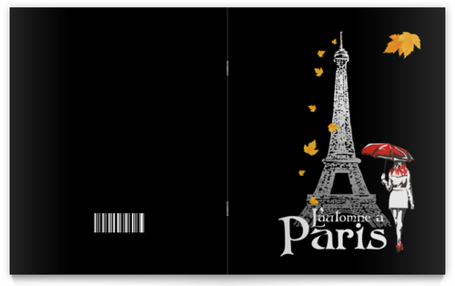 Заказать тетрадь в Москве. Тетрадь на скрепке Осень в Париже. от Zorgo-Art  - готовые дизайны и нанесение принтов.