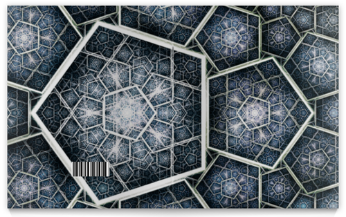 Заказать тетрадь в Москве. Тетрадь на скрепке Abstract pentagon от scoopysmith - готовые дизайны и нанесение принтов.