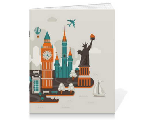 Заказать тетрадь в Москве. Тетрадь на скрепке Серия: Всюдубуду от Andriy Agarkov - готовые дизайны и нанесение принтов.