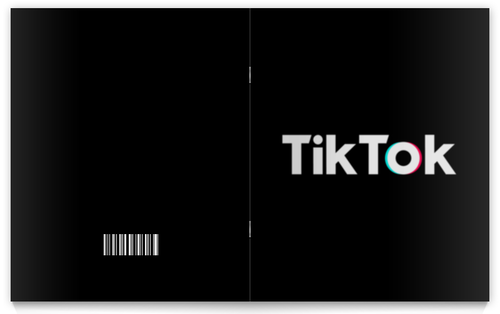 Заказать тетрадь в Москве. Тетрадь на скрепке TikTok  от DESIGNER   - готовые дизайны и нанесение принтов.