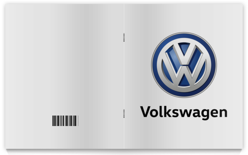 Заказать тетрадь в Москве. Тетрадь на скрепке Volkswagen от DESIGNER   - готовые дизайны и нанесение принтов.