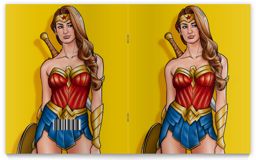 Заказать тетрадь в Москве. Тетрадь на скрепке Чудо-женщина / Wonder Woman от Jimmy Flash - готовые дизайны и нанесение принтов.