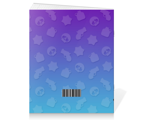 Заказать тетрадь в Москве. Тетрадь на скрепке BRAWL STARS от geekbox - готовые дизайны и нанесение принтов.