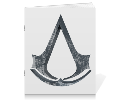 Заказать тетрадь в Москве. Тетрадь на скрепке Assassin’s Creed от GeekFox  - готовые дизайны и нанесение принтов.