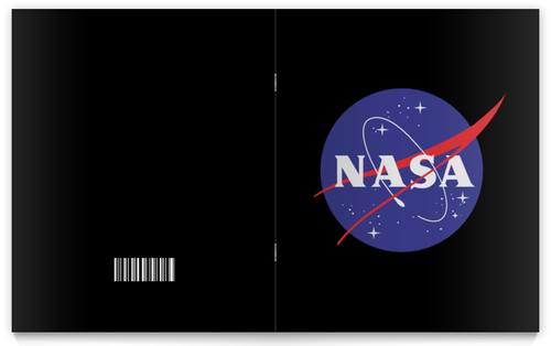 Заказать тетрадь в Москве. Тетрадь на скрепке NASA | НАСА от The Spaceway  - готовые дизайны и нанесение принтов.