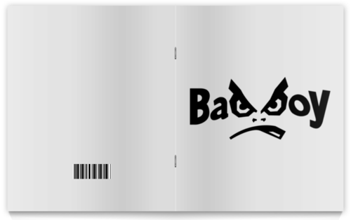 Заказать тетрадь в Москве. Тетрадь на скрепке Bad Boy от DESIGNER   - готовые дизайны и нанесение принтов.