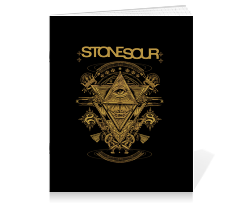 Заказать тетрадь в Москве. Тетрадь на скрепке  Stone Sour от geekbox - готовые дизайны и нанесение принтов.