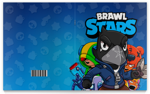 Заказать тетрадь в Москве. Тетрадь на скрепке BRAWL STARS от geekbox - готовые дизайны и нанесение принтов.