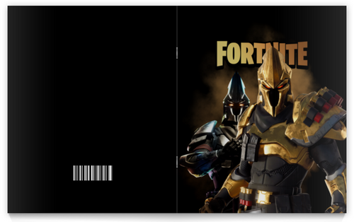Заказать тетрадь в Москве. Тетрадь на скрепке FORTNITE от geekbox - готовые дизайны и нанесение принтов.
