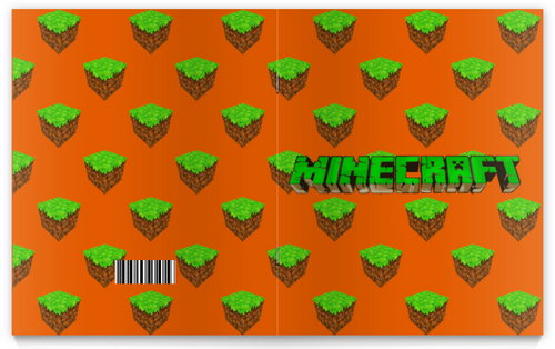 Заказать тетрадь в Москве. Тетрадь на скрепке Minecraft  от T-shirt print  - готовые дизайны и нанесение принтов.