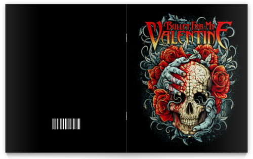 Заказать тетрадь в Москве. Тетрадь на скрепке Bullet For My Valentine от geekbox - готовые дизайны и нанесение принтов.