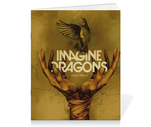 Заказать тетрадь в Москве. Тетрадь на скрепке Imagine Dragons от aleks_say - готовые дизайны и нанесение принтов.