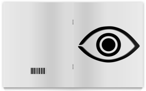 Заказать тетрадь в Москве. Тетрадь на скрепке Бездомный бог (Маска с глазом) от GeekFox  - готовые дизайны и нанесение принтов.