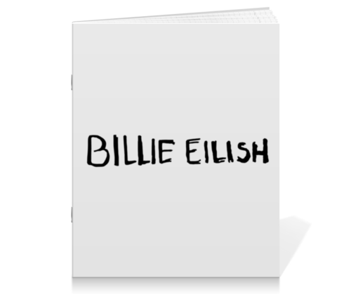 Заказать тетрадь в Москве. Тетрадь на скрепке Billie Eilish от DESIGNER   - готовые дизайны и нанесение принтов.