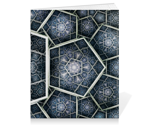 Заказать тетрадь в Москве. Тетрадь на скрепке Abstract pentagon от scoopysmith - готовые дизайны и нанесение принтов.