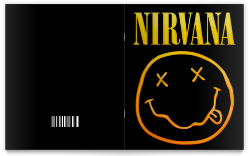 Заказать тетрадь в Москве. Тетрадь на скрепке Nirvana от weeert - готовые дизайны и нанесение принтов.