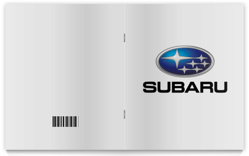 Заказать тетрадь в Москве. Тетрадь на скрепке SUBARU от DESIGNER   - готовые дизайны и нанесение принтов.