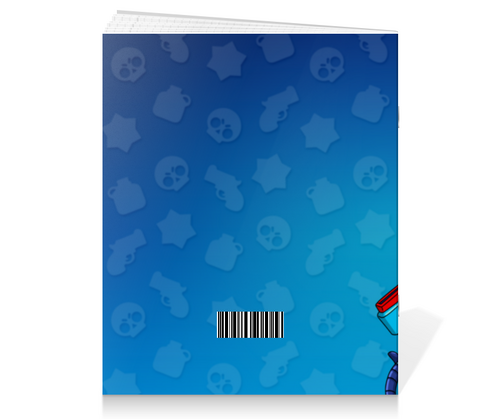 Заказать тетрадь в Москве. Тетрадь на скрепке BRAWL STARS от geekbox - готовые дизайны и нанесение принтов.