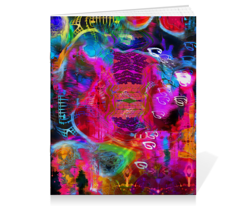 Заказать тетрадь в Москве. Тетрадь на скрепке Abstract Raster 372 от Мастер Спектр - готовые дизайны и нанесение принтов.