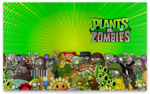 Заказать тетрадь в Москве. Тетрадь на скрепке PLANTS VS ZOMBIES от geekbox - готовые дизайны и нанесение принтов.