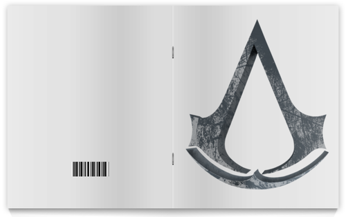 Заказать тетрадь в Москве. Тетрадь на скрепке Assassin’s Creed от GeekFox  - готовые дизайны и нанесение принтов.
