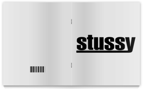 Заказать тетрадь в Москве. Тетрадь на скрепке Stussy от DESIGNER   - готовые дизайны и нанесение принтов.