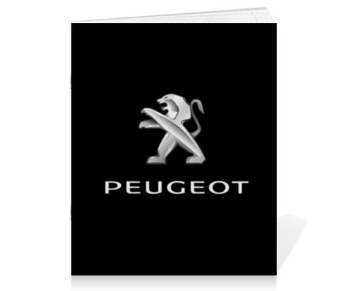 Заказать тетрадь в Москве. Тетрадь на скрепке PEUGEOT от DESIGNER   - готовые дизайны и нанесение принтов.