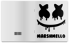 Заказать тетрадь в Москве. Тетрадь на скрепке Marshmello от weeert - готовые дизайны и нанесение принтов.