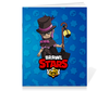 Заказать тетрадь в Москве. Тетрадь на скрепке BRAWL STARS MORTIS от geekbox - готовые дизайны и нанесение принтов.