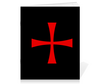 Заказать тетрадь в Москве. Тетрадь на скрепке Крест красный от BAD OWL - готовые дизайны и нанесение принтов.