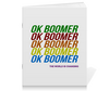 Заказать тетрадь в Москве. Тетрадь на скрепке Ok Boomer от DESIGNER   - готовые дизайны и нанесение принтов.