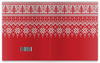 Заказать тетрадь в Москве. Тетрадь на скрепке Новогодние узоры от FireFoxa - готовые дизайны и нанесение принтов.
