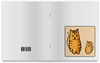Заказать тетрадь в Москве. Тетрадь на скрепке Два котика, смотрящие друг на друга от asnia@ya.ru - готовые дизайны и нанесение принтов.