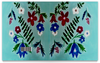 Заказать тетрадь в Москве. Тетрадь на скрепке Цветы на голубом от mrs-snit@yandex.ru - готовые дизайны и нанесение принтов.