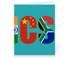 Заказать тетрадь в Москве. Тетрадь на скрепке BRICS - БРИКС от trend - готовые дизайны и нанесение принтов.