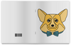 Заказать тетрадь в Москве. Тетрадь на скрепке Корги Corgi от chistopopitersky - готовые дизайны и нанесение принтов.