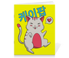 Заказать тетрадь в Москве. Тетрадь на скрепке K-POP Cat от Павел Павел - готовые дизайны и нанесение принтов.