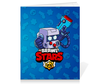 Заказать тетрадь в Москве. Тетрадь на скрепке BRAWL STARS 8-BIT от geekbox - готовые дизайны и нанесение принтов.