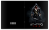 Заказать тетрадь в Москве. Тетрадь на скрепке Assassins Creed (Unity Arno) от Аня Лукьянова - готовые дизайны и нанесение принтов.