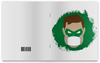 Заказать тетрадь в Москве. Тетрадь на скрепке Зеленый фонарь (Коллекция: Герои носят маски) от GeekFox  - готовые дизайны и нанесение принтов.