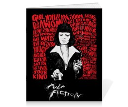 Заказать тетрадь в Москве. Тетрадь на скрепке Pulp Fiction (Ума Турман) от Аня Лукьянова - готовые дизайны и нанесение принтов.