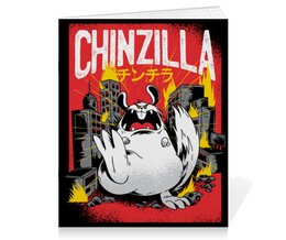 Заказать тетрадь в Москве. Тетрадь на скрепке Chinzilla monster от Павел Павел - готовые дизайны и нанесение принтов.