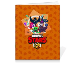 Заказать тетрадь в Москве. Тетрадь на скрепке Brawl Stars  от T-shirt print  - готовые дизайны и нанесение принтов.