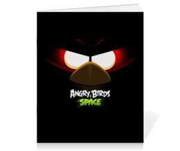 Заказать тетрадь в Москве. Тетрадь на скрепке Space (Angry Birds) от Аня Лукьянова - готовые дизайны и нанесение принтов.