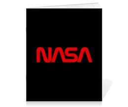 Заказать тетрадь в Москве. Тетрадь на скрепке NASA  от DESIGNER   - готовые дизайны и нанесение принтов.