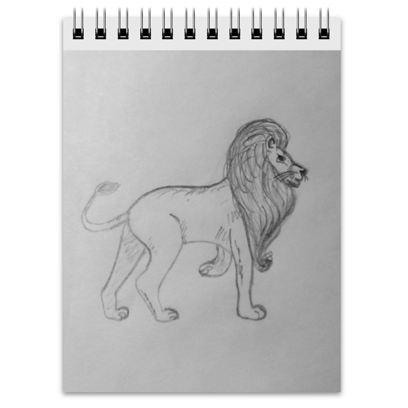 Printio Блокнот Лев - царь зверей printio сумка лев царь зверей