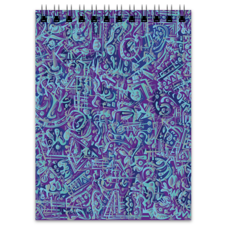 Printio Блокнот Голубое в фиолетовом printio блокнот на пружине а4 голубое в фиолетовом