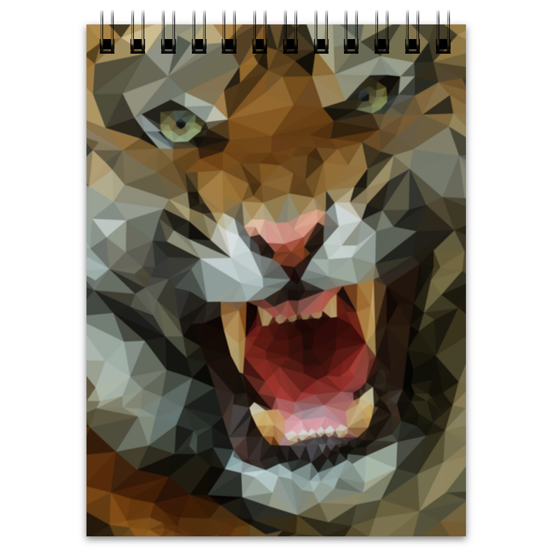 Printio Блокнот Polygon tiger