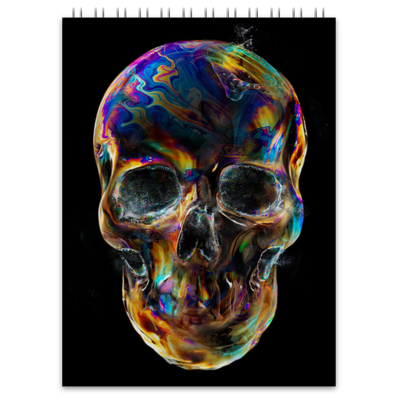Printio Блокнот Colorfull skull printio блокнот paint skull