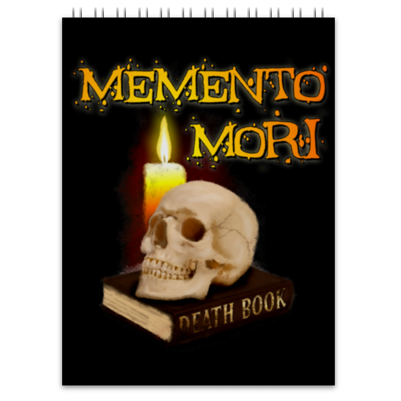 Printio Блокнот Memento mori. помни о смерти. spark muriel memento mori